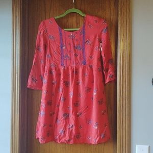 Red spring/summer dress
